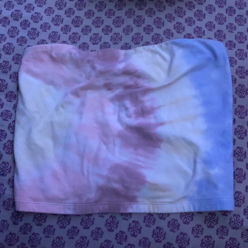 tie dye american eagle tube top!